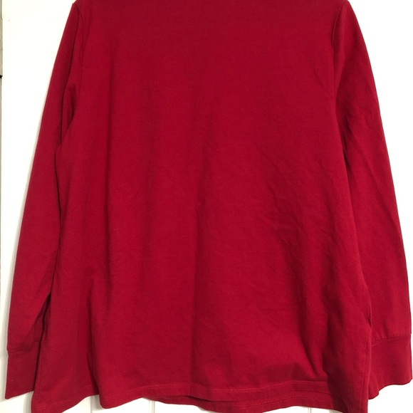 Family PJs from Macy’s Merry and bright red long sleeve shirt womens extra large - Picture 5 of 5